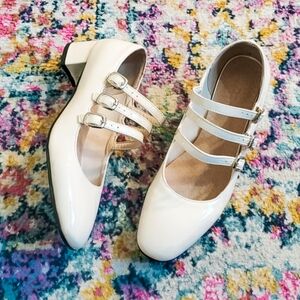 Mary Jane Cream Heels